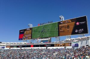 Fan at the Jacksonville Jaguars' Current Stadium, TIAA Bank Field